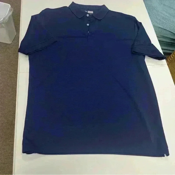 Callaway Polo Shirt XL Navy Blue Opti Dri Golf Performance “South Life” Sleeve - Picture 2 of 9